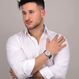  Shop Authentic Maserati Stile Automatic Limited Edition White Dial Blue Leather Strap Watch For Men - R8821142001 - Luxxuri