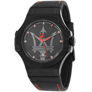  Shop Authentic Maserati Potenza 3H STR Black Dial 42mm Leather Strap Watch For Men - R8851108010 - Luxxuri