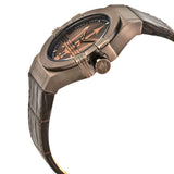  Shop Authentic Maserati Potenza Brown Dial Brown Leather Strap Watch For Men - R8851108011 - Luxxuri