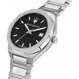  Shop Authentic Maserati Stile Analog Black Dial Silver Steel Strap Watch For Men - R8853142003 - Luxxuri