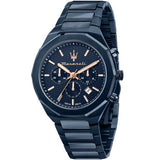  Shop Authentic Maserati Stile Chronograph Blue Dial Blue Steel Strap Watch For Men - R8873642008 - Luxxuri
