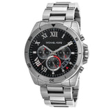  Shop Authentic Michael Kors Brecken Chronograph Quartz Black Dial Silver Steel Strap Watch For Men - MK8438 - Luxxuri