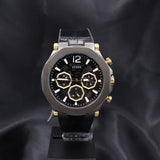 Shop Authentic Guess Edge Chronograph Black Dial Black Leather Strap Watch For Men - GW0492G1 - Luxxuri