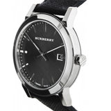  Shop Authentic Burberry The City Grey Dial Black Leather Strap Watch for Men - BU9030 - Luxxuri