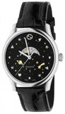  Shop Authentic Gucci G-Timeless Moonphase Black Dial Black Leather Strap Watch For Men - YA126327 - Luxxuri