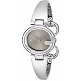  Shop Authentic Gucci Guccissima Quartz Diamonds Brown Dial Silver Steel Strap Watch For Women - YA134503 - Luxxuri
