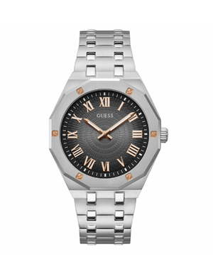  Shop Authentic Guess Asset Quartz Black Dial Silver Steel Strap Watch For Men - GW0575G1 - Luxxuri