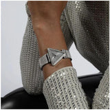  Shop Authentic Guess Fame Quartz Crystals Silver Dial Silver Steel Strap Watch For Women - GW0644L1 - Luxxuri