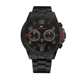  Shop Authentic Tommy Hilfiger Blaze Chronograph Black Dial Black Steel Strap Watch For Men - 1792030 - Luxxuri