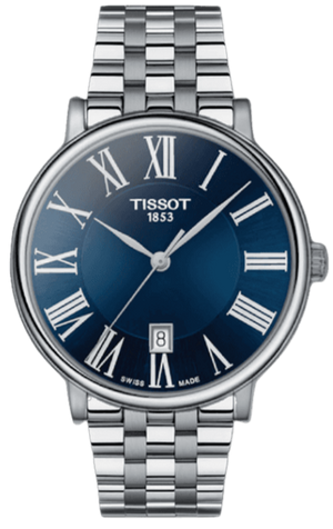  Shop Authentic Tissot Carson Premium Blue Dial Silver Steel Strap Watch for Men - T122.410.11.043.00 - Luxxuri