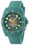  Shop Authentic Gucci Dive Automatic Green Dial Green Rubber Strap Unisex Watch - YA136344 - Luxxuri