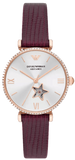  Shop Authentic Emporio Armani Meccanico Automatic Silver Dial Burgundy Leather Strap Watch For Women - AR60044 - Luxxuri