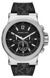  Shop Authentic Michael Kors Dylan Chronograph Black Dial Black Rubber Strap Watch For Men - MK8903 - Luxxuri