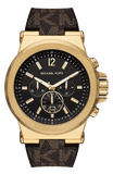  Shop Authentic Michael Kors Dylan Chronograph Black Dial Brown Rubber Strap Watch For Men - MK8904 - Luxxuri