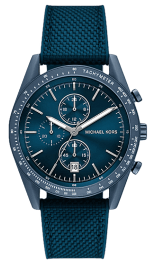  Shop Authentic Michael Kors Accelerator Chronograph Blue Dial Blue Nylon Strap Watch for Men - MK9142 - Luxxuri