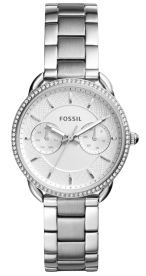  Shop Authentic Fossil Tailor White Dial Silver Steel Strap Watch for Women - ES4262 - Luxxuri