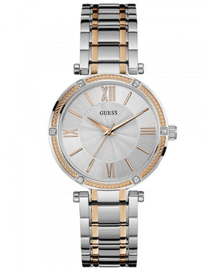  Shop Authentic Guess Park Ave Silver Dial Two Tone Steel Strap Watch for Women - W0636L1 - Luxxuri