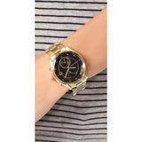  Shop Authentic Michael Kors Blair Quartz Black Dial Gold Steel Strap Watch For Women - MK6497 - Luxxuri