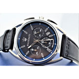  Shop Authentic Maserati Trimarano Chronograph Black Dial Black Leather Strap Watch For Men - R8871632001 - Luxxuri