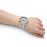  Shop Authentic Michael Kors Ritz Chronograph Crystals Silver Dial Silver Steel Strap Watch For Women - MK7301 - Luxxuri