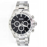  Shop Authentic Hugo Boss Ikon Black Dial Silver Steel Strap Watch for Men - 1512965 - Luxxuri