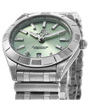  Shop Authentic Breitling Chronomat 32 Diamonds Green Dial Silver Steel Strap Watch for Women - A77310101L1A1 - Luxxuri