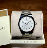 Shop Authentic Michael Kors Channing Three Hand Silver Dial Silver Steel Strap Watch For Women - MK6626 - Luxxuri