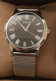  Shop Authentic Guess Analog Black Dial Silver Mesh Bracelet Watch for Men - W1263G1 - Luxxuri