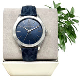 Shop Authentic Michael Kors Slim Runway Analog Blue Dial Blue Leather Strap Watch For Men - MK8907 - Luxxuri
