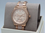  Shop Authentic Michael Kors Tibby Chronograph Crystals Rose Gold Dial Rose Gold Steel Strap Watch For Women - MK6826 - Luxxuri