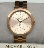  Shop Authentic Michael Kors Garner Quartz Rose Gold Dial Rose Gold Steel Strap Watch For Women - MK6409 - Luxxuri