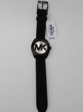  Shop Authentic Michael Kors Janelle Quartz Silver Dial Black Rubber Strap Watch For Women - MK7138 - Luxxuri