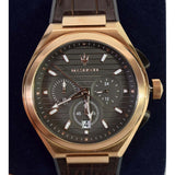  Shop Authentic Maserati Triconic Chronograph Grey Dial Brown Leather Strap Watch For Men - R8871639003 - Luxxuri