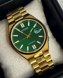  Shop Authentic Citizen Tsuyosa Automatic Green Dial Gold Steel Strap Watch For Men - NJ0152-51X - Luxxuri