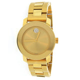  Shop Authentic Movado Bold Gold Dial Yellow Gold Steel Strap Watch for Women - 3600104 - Luxxuri