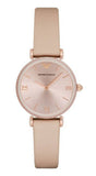  Shop Authentic Emporio Armani Gianni T-Bar Quartz Rose Gold Dial Pink Leather Strap Watch For Women - AR11001 - Luxxuri