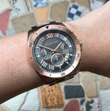  Shop Authentic Michael Kors Brecken Chronograph Analog Black Dial Rose Gold Steel Strap Watch For Women - MK8563 - Luxxuri