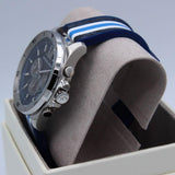  Shop Authentic Michael Kors Brecken Chronograph Blue Dial Two Tone PVC Strap Watch For Men - MK8950 - Luxxuri