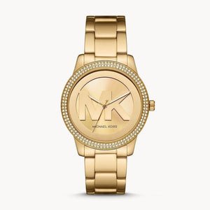  Shop Authentic Michael Kors Tibby Three Hand Gold Dial Gold Steel Strap Watch For Women - MK6879 - Luxxuri