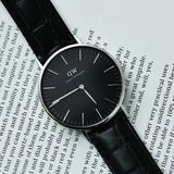  Shop Authentic Daniel Wellington Classic Reading Black Dial Black Leather Strap Watch For Men - DW00100135 - Luxxuri
