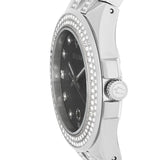  Shop Authentic Bulova Crystal Collection Black Dial Silver Steel Strap Watch for Men - 96K102 - Luxxuri