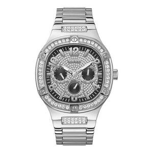  Shop Authentic Guess Duke Glitz Black Dial Silver Steel Strap Watch For Men - GW0576G1 - Luxxuri