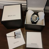  Shop Authentic Gucci Sync Quartz Black Dial Black Rubber Strap Watch For Men - YA137301 - Luxxuri