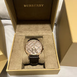  Shop Authentic Burberry The Classic Brown Dial Brown Leather Strap Watch for Men - BU10012 - Luxxuri