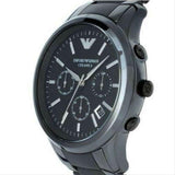  Shop Authentic Emporio Armani Ceramica Chronograph  Black Dial Black Strap Watch For Men - AR1452 - Luxxuri