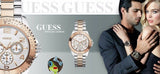  Shop Authentic Guess BFF Multifunction Silver Dial Two Tone Steel Strap Watch for Women - W0231L5 - Luxxuri