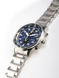  Shop Authentic Citizen Eco Drive Chronograph Blue Dial Silver Stainless Steel Watch For Men - CA0690-88L - Luxxuri