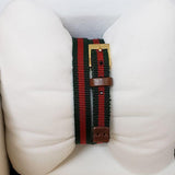  Shop Authentic Gucci G-Frame Multicolored Red and Green Dial Watch For Women - YA128527 - Luxxuri