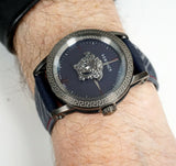  Shop Authentic Versace Palazzo Empire Blue Dial Blue Leather Strap Watch for Men - VERD00118 - Luxxuri