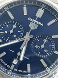  Shop Authentic Tag Heuer Carrera Chronograph Blue Dial Silver Steel Strap Watch for Men - CBN2011.BA0642 - Luxxuri